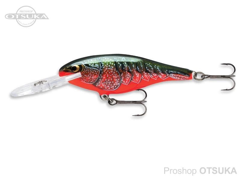 ラパラ シャッドラップ シャッドラップ SR-5 50mm 6.0g フローティング #RCW レッドクローダッド