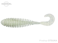 バークレイ パワーベイト - パルスワーム3.8インチ #グローシルバーフレーク 3.8インチ 8個入り