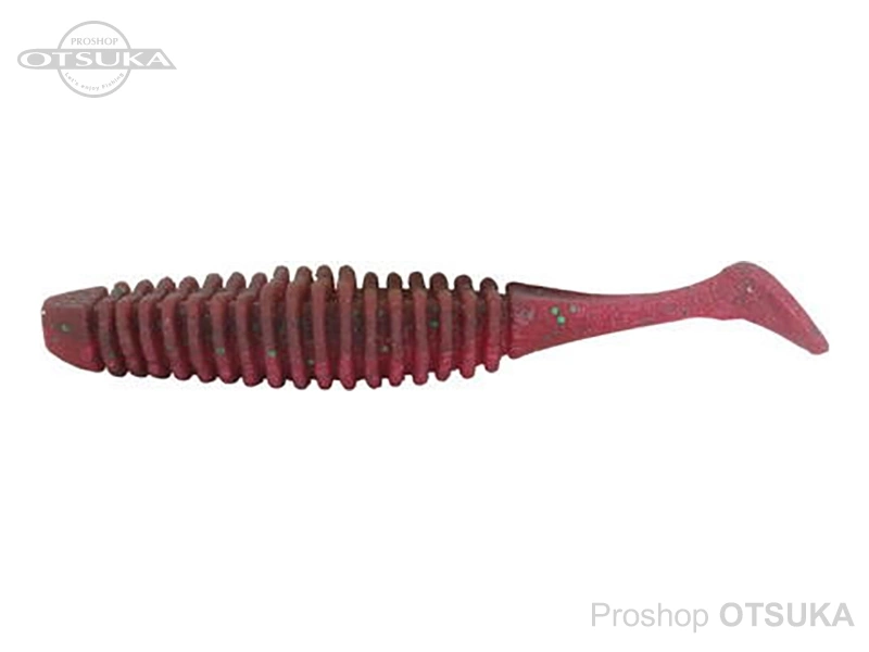 バークレイ マックスセント パルステール 4.2インチ #レッドシャッドグリーングリッター