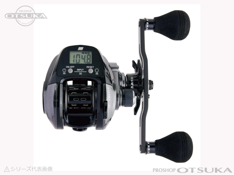 アブガルシア TRV DLC-L 自重198g ギア比5.8:1 左巻 120mmカーボン