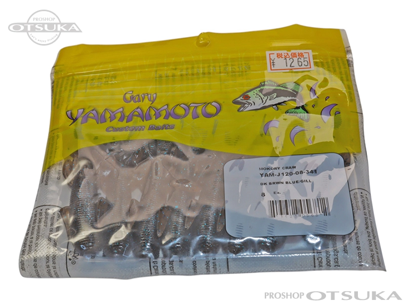 Gary Yamamoto Mockory Claw Mockory Claw Length : Approximately 7.5cm Weight : Approximately 7g 341 DK BROWN BLUE/GILL