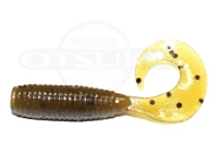 Gary Yamamoto Grub - 2inch #297 GRN PUMPKIN/BLK FLK 2 inches