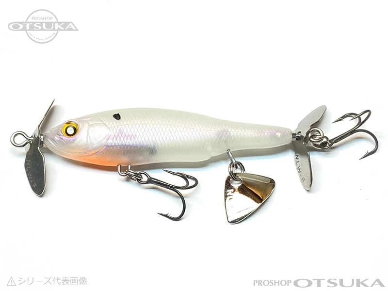ニシネルアーワークス ベビーアビノー 70F 97mm 6.4g #パール