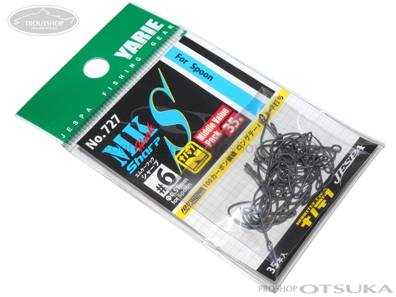 ヤリエ フック エムケーフックシャープ #6 -