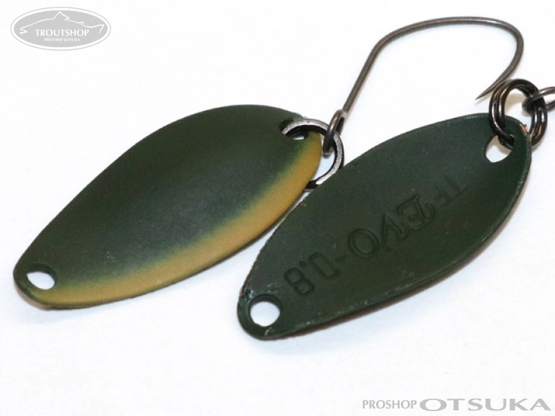 ヤリエ スプーン TフレッシュEVO 0.8g 0.8g 渋々カラー #S2 ダークオリーブ