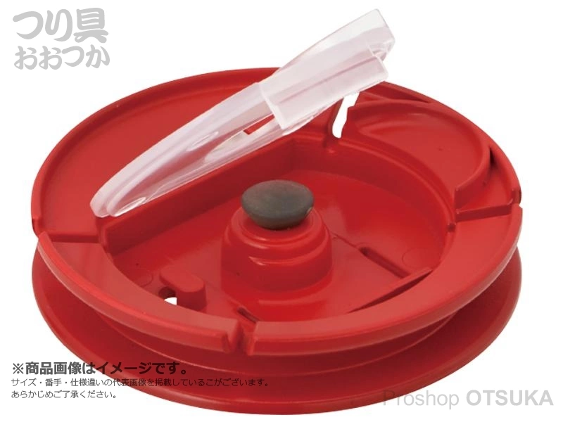 タックルインジャパン フラットサークル仕掛巻 10 1巻き　10cm # レッド