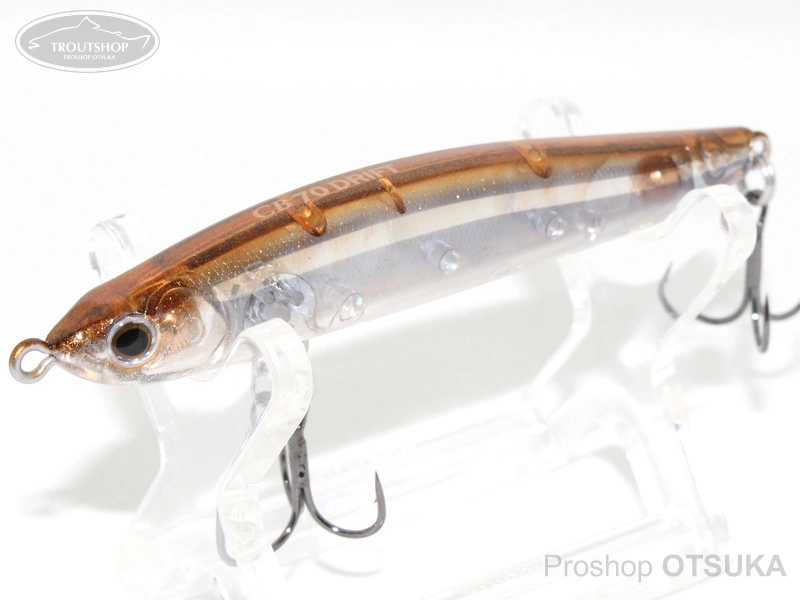 スミス CB70ドリフト シェル 70mm 4.5g フローティング #02 ワカサギII