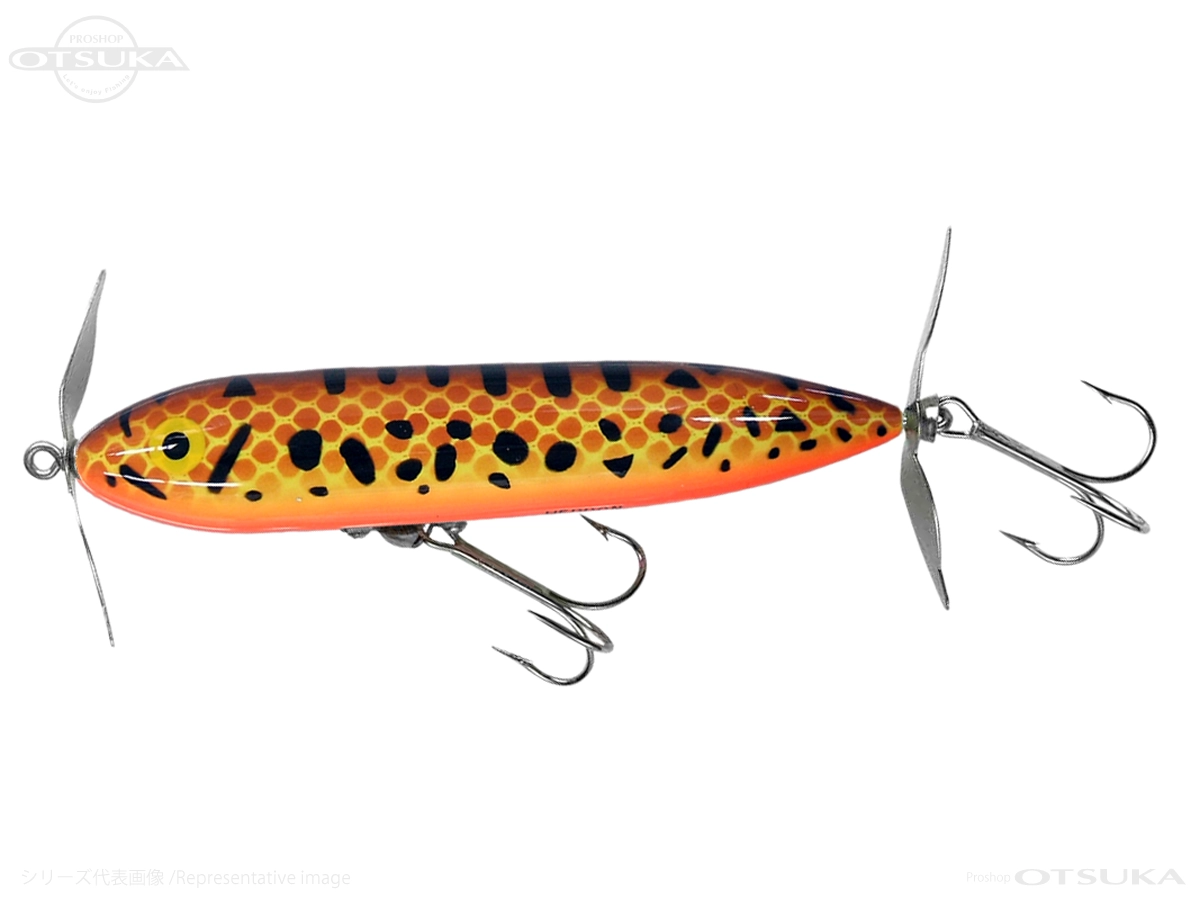 ヘドン ウンデッドスプーク ウンデッドザラスプーク ** 4-1/2インチ 3/4oz #BRS (スミス特注カラー)