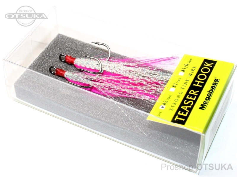メガバス フェザーフック ティーザーフック #2 #ピンク