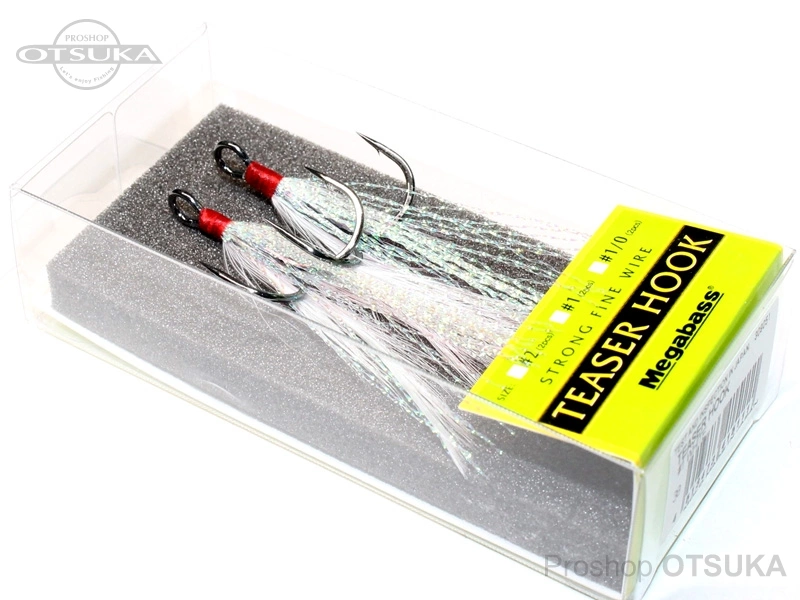 メガバス フェザーフック ティーザーフック #1 #ホワイト