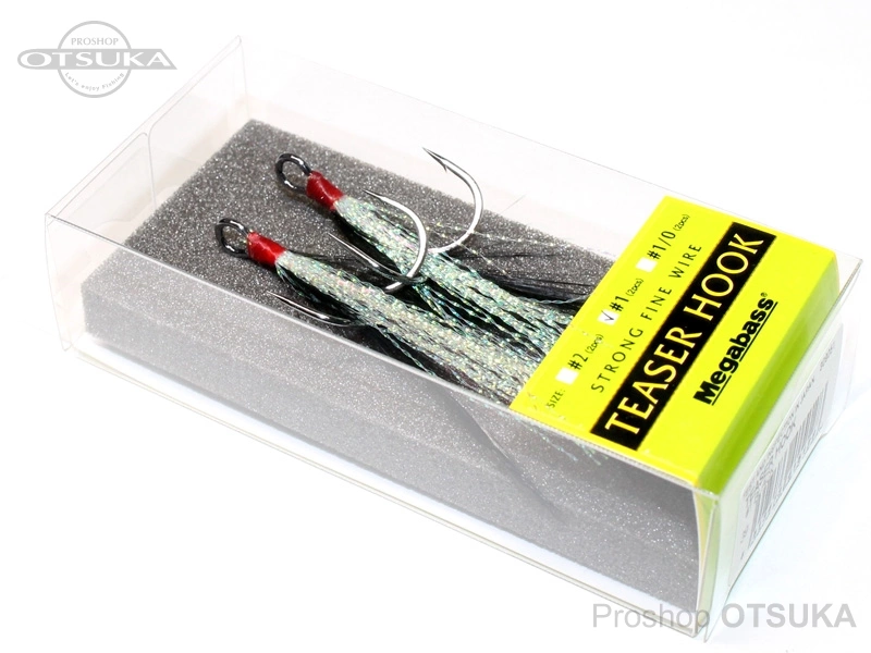 メガバス フェザーフック ティーザーフック #1 #ブラック