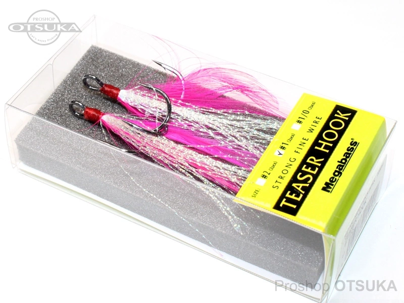 メガバス フェザーフック ティーザーフック #1 #ピンク