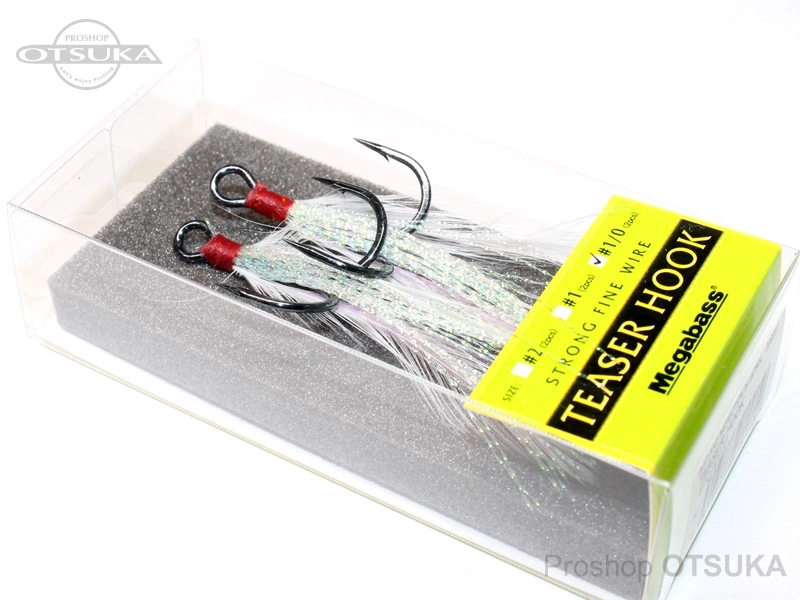 メガバス フェザーフック ティーザーフック #1/0 #ホワイト