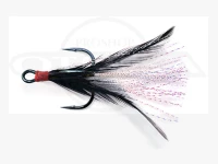 Megabass feather hook - teaser hook #Black #4