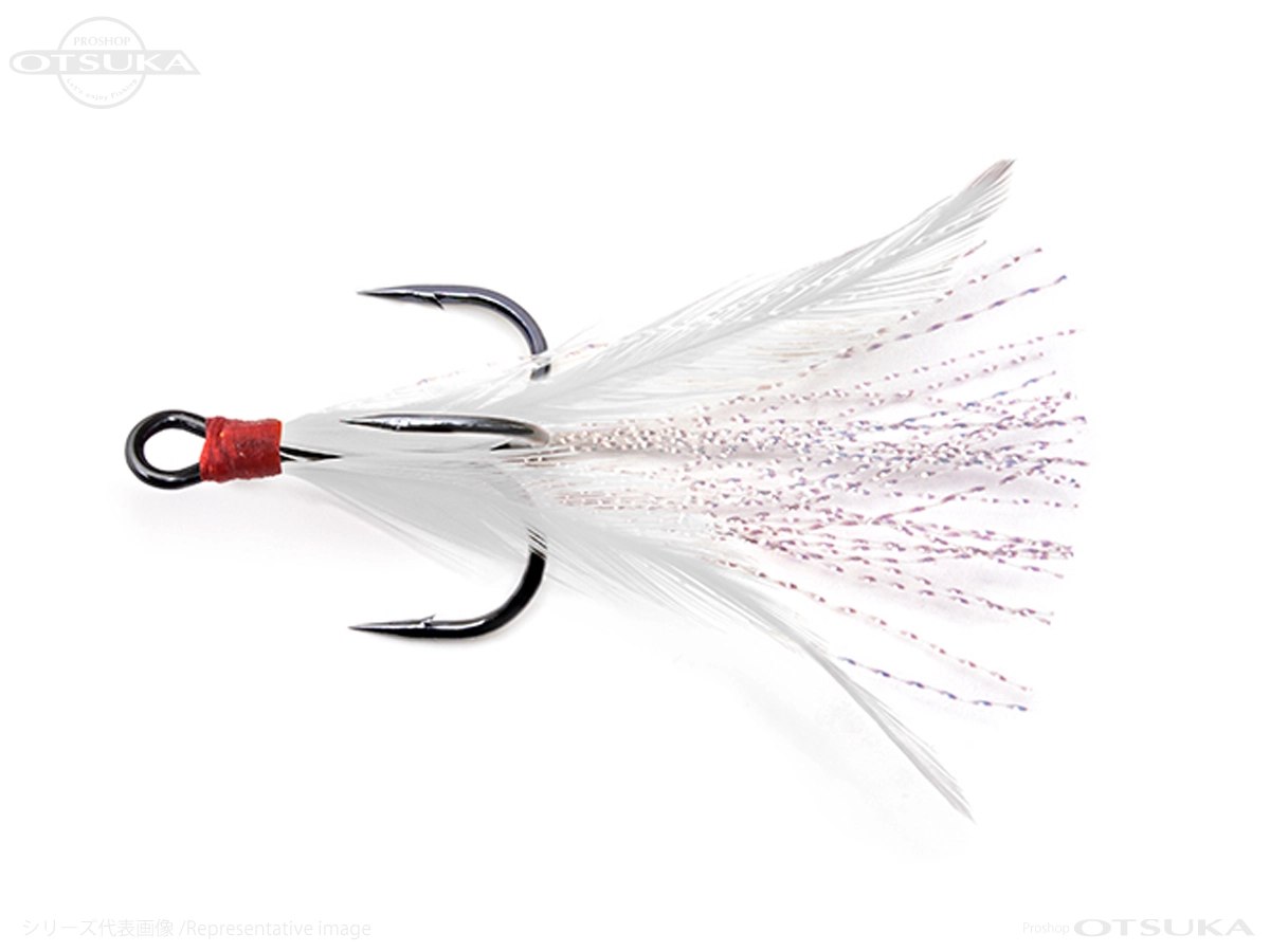 メガバス フェザーフック ティーザーフック #6 #ホワイト
