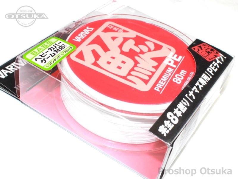 バリバス 鯰プレミアムPE 6号(70lb) 80m巻き / ホワイト の通販