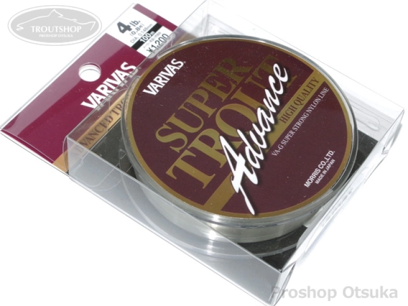 バリバス バリバス スーパートラウトアドバンス 100m 4lb (0.8号) 100m #ミスティーブラウン