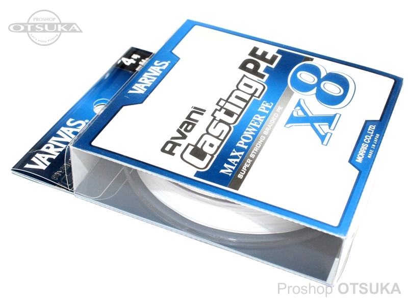 バリバス アバニ キャスティングPE アバニ キャスティングPEマックスパワーX8 300m巻　4.0号 MAX64lb #ホワイト