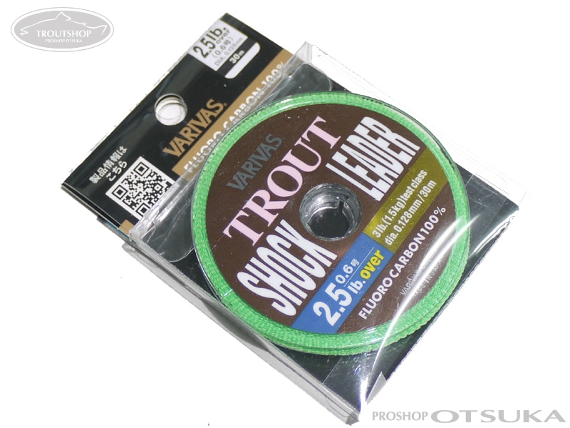 バリバス バリバス トラウトショックリーダー 2.5lbオーバー 0.6号 30m巻き #ナチュラル