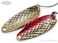 ムカイ 岩魚スプーン -  3.0g 両面ダイヤカット #3 レッドゴールド 3.0g