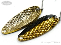 ムカイ 岩魚スプーン -  3.0g 両面ダイヤカット #5 イエローGブラック 3.0g