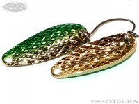 ムカイ 岩魚スプーン -  3.0g 両面ダイヤカット #6 グリーンゴールド 3.0g