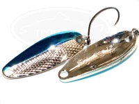 ムカイ 岩魚スプーン -  3.0g #5 ブルーシルバー 3.0g 反面カットモデル