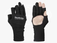 パズデザイン 3フィンガーレスWカイログローブ37.5 - PGV-051 #ブラックホワイト Lサイズ