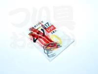 アマノ釣具 絶釣シリーズ - フラッシャームツ #レッド 17号