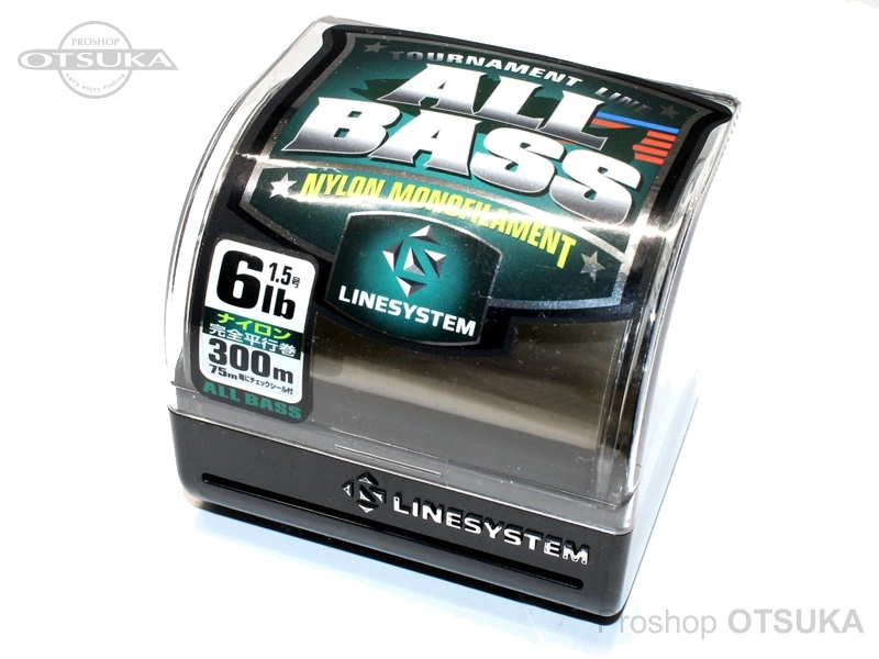 ラインシステム オールバス オールバス ナイロン 6lb 300m 