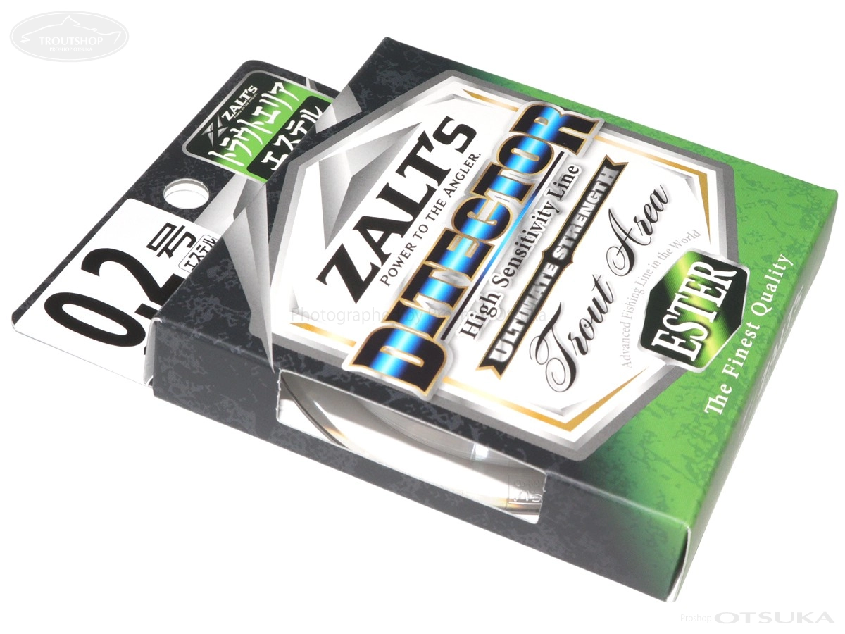 ラインシステム ザルツ ディテクター トラウトエリア エステル 0.2号 1.21lb #クリア