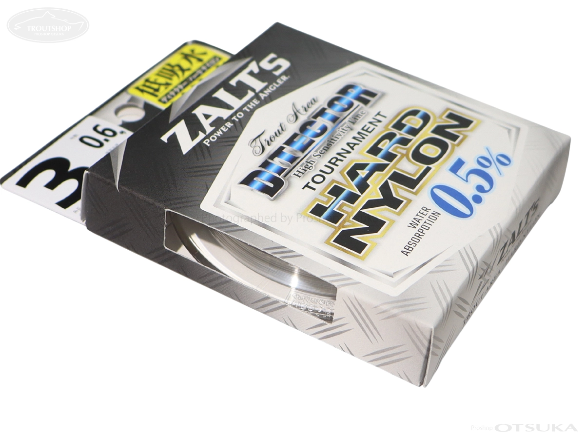 ラインシステム ザルツ ディテクターハード ナイロン 3lb 0.6号 実測糸径0.125mm # クリア