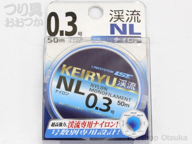 ラインシステム 渓流ナイロン 渓流ナイロン 0.3号 #クリア
