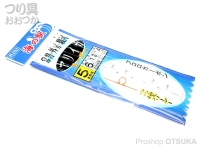 ヤマカワ 海の駅 - ヤリイカリーダー ちち輪式 フロロカーボン 5本角用　幹糸6号 間1.3m 全長7.4m