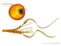 ジャッカル 鉛式ビンビン玉スライド -  #F177 オレンジゴールド/イカナゴカーリーT+ 100g