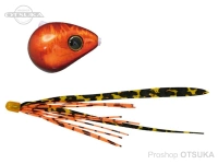 ジャッカル 爆流ビンビン玉 -  スライド #F192 レッドオレンジ/シマオレT+ 100g