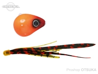 ジャッカル 爆流ビンビン玉 -  スライド #F194 ホットオレンジ/シマレッドT+ 100g