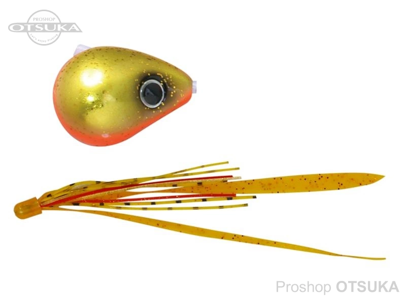 ジャッカル　ビンビン玉tg120g 蛍光オレンジ　2個 ジャッカル 爆流ビンビン玉 スライド 130g #F199 ラメオレキンエビオレ