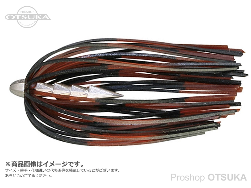 ジャッカル タングステンカスタムシンカー ホールネイル 3/16oz5.0g #ブラックブラウンストライプ