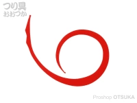 ジャッカル ビンビンスイッチT+ネクタイ - マイクロカーリー スリム #F294 クリアレッド 