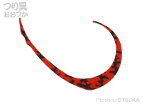 ジャッカル ビンビンスイッチT+ネクタイ - マイクロカーリー ワイド #F294 クリアレッド 