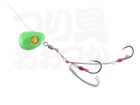 ジャッカル TGビンビンテンヤ鯛夢 - 遊動 #F-0266 ライムグローゴールドフレーク 5号