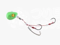 ジャッカル ビンビンテンヤ鯛夢 - 遊動TG #ライムグローゴールドフレーク 15号 