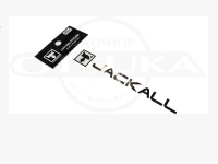 ジャッカル JKカッティングステッカー  長方形 #ブラック サイズS