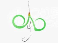 ジャッカル 鉛式ビンビンスイッチ - スペアラバーセット #蛍光グリーン フックサイズ#11/#10段差