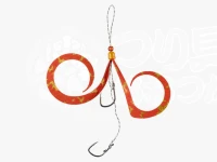 ジャッカル 鉛式ビンビンスイッチ - スペアラバーセット #オレンジゴールド フックサイズ#11/#10段差