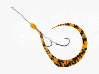 ジャッカル ビンビンフック - 無双ネクタイフックセット #シマシマオレンジゴールドラメ 2本鈎