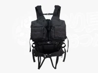 ジャッカル バーサタイルゲームベスト -  #ブラック サイズ(約):W270mm×H220mm×D50mm
