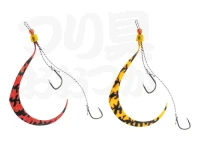 ジャッカル ビンビンスイッチ - スペアーラバーセット #オレンジ&amp;レッド/シマシマセット フックサイズ#9/#9