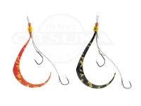 ジャッカル ビンビンスイッチ - スペアーラバーセット #オレンジ&amp;ブラック/ゴールドセット フックサイズ#10/#10